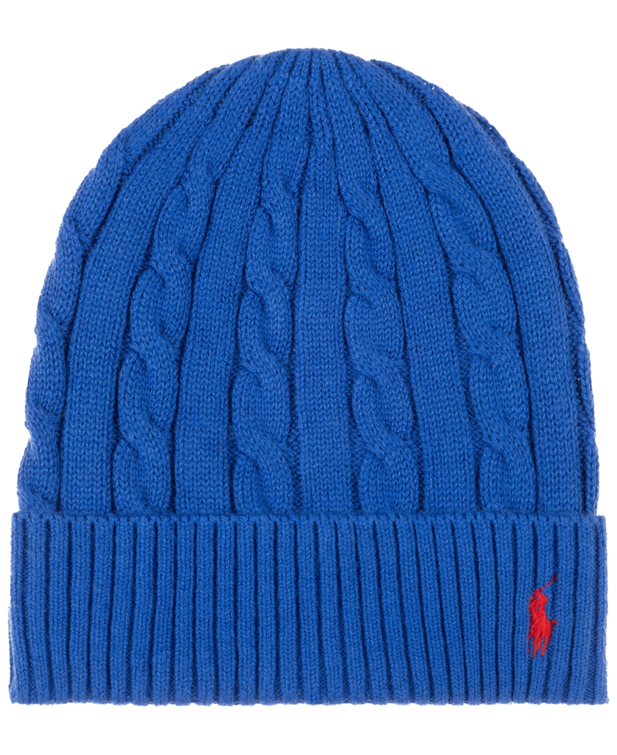 Polo Ralph Lauren Men's Cashmere Cable Beanie In Blue