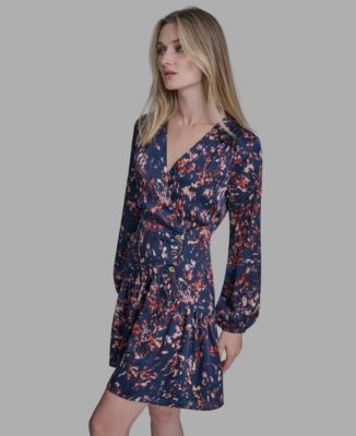 Women's V-Neck Floral Shift Dress