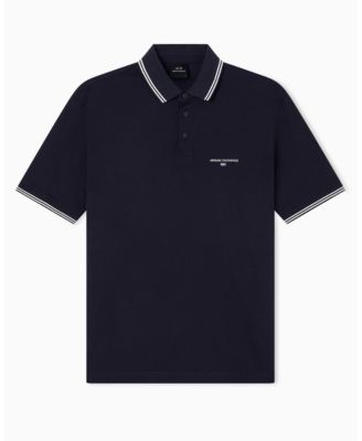Men's Jersey Collar Tipping Polo Shirt
