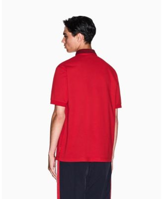 Men's Graphic Pique Collar Tipping Polo Shirt