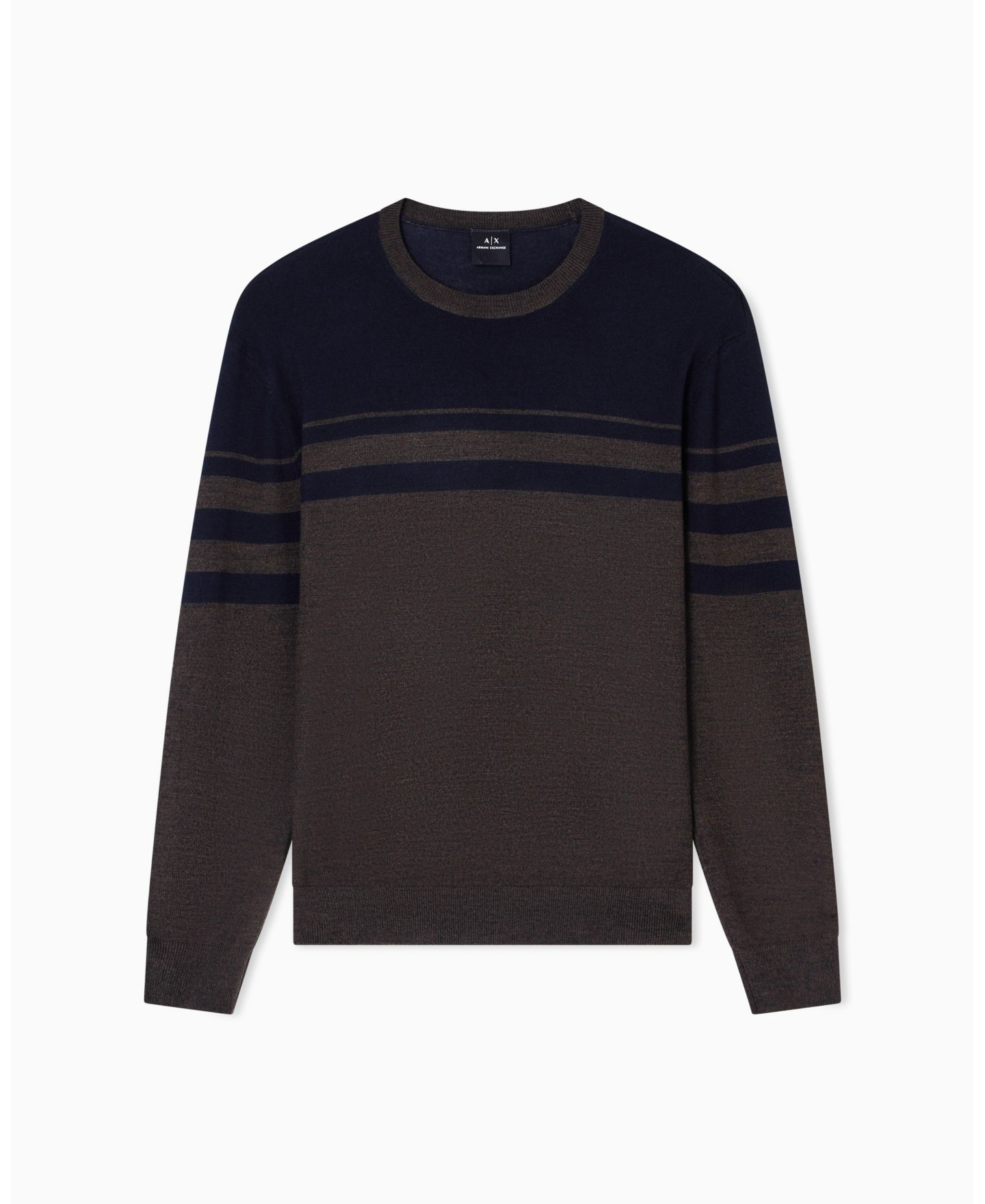 Мужской свитер A|X Armani Exchange Long Sleeve Wool Blend Color Block — фото 5
