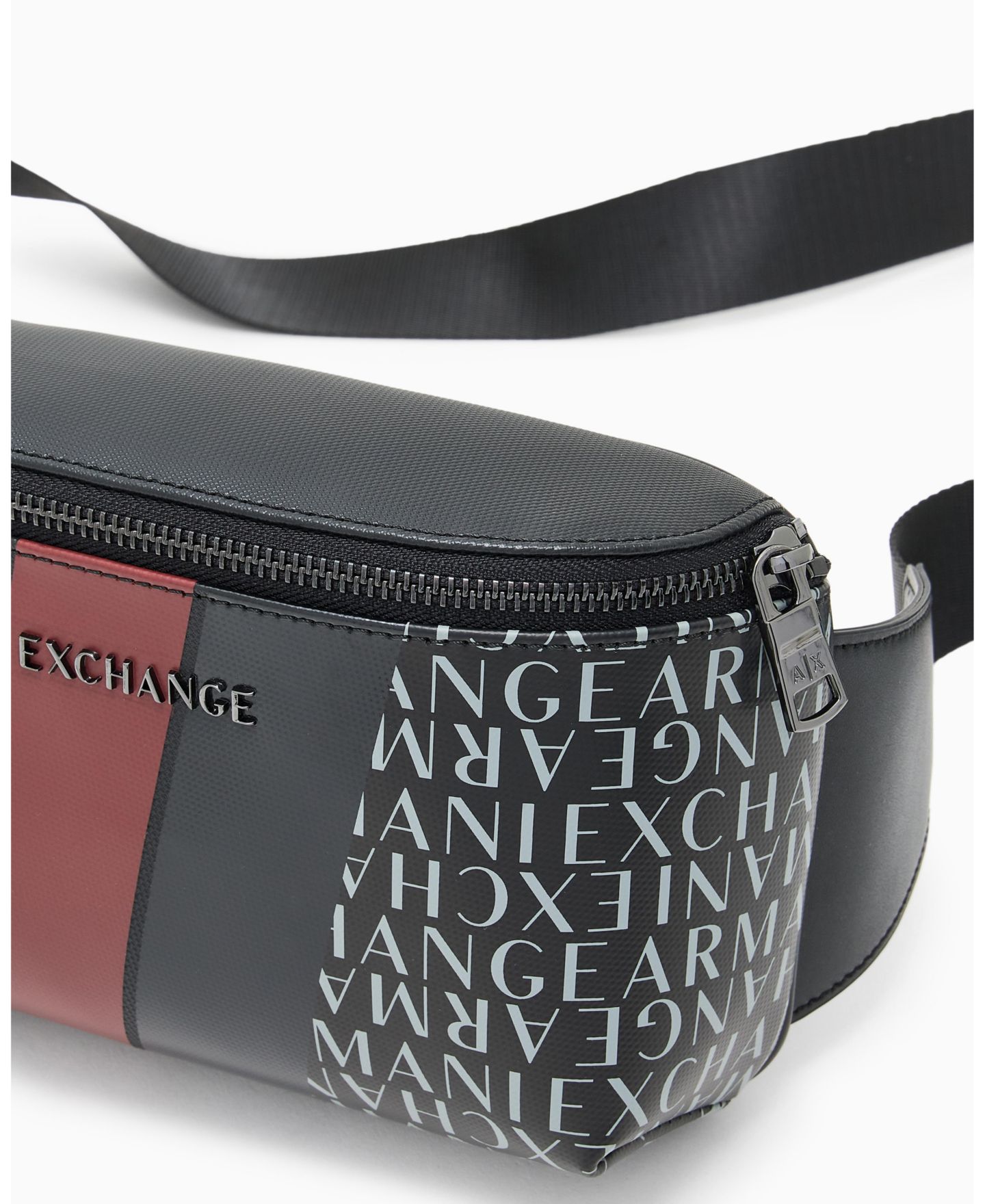 Мужская сумка A|X Armani Exchange Striped Detail Logo Graphic Belt — фото 4