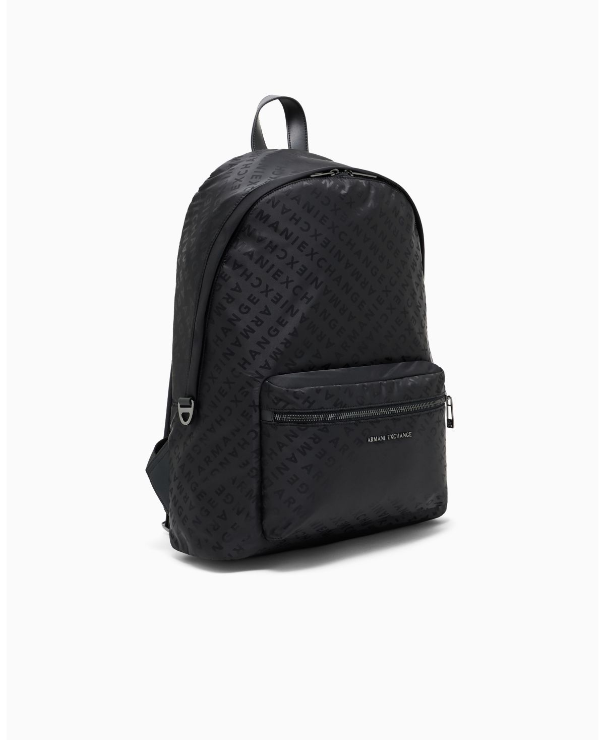 Мужской рюкзак с логотипом из атласного жаккарда по всей длине