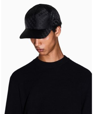 A|X Armani Exchange Men's Allover Logo Jacquard Cap - Macy's
