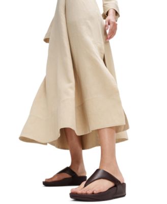 Women's Lulu Leather Toe-Thongs Sandals