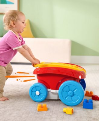 First Builders Block Scooping Wagon, 21 Pieces