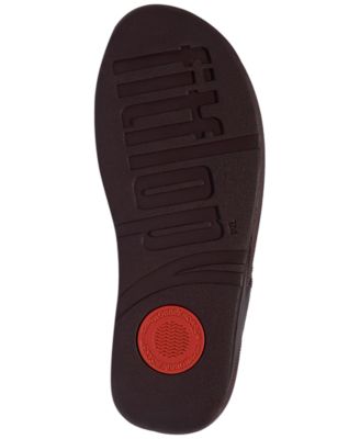 Women's Lulu Glitz-Bow Leather Toe-Post Sandals