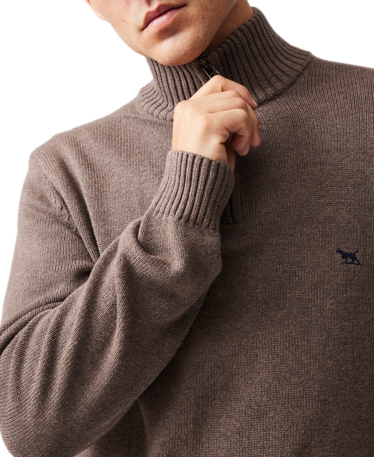 Rodd & Gunn Men's Merrick Bay Quarter-zip Sweater In Brown