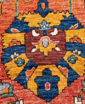 Adorn Hand Woven Rugs Serapi M0103 82 Rug Collection In Red