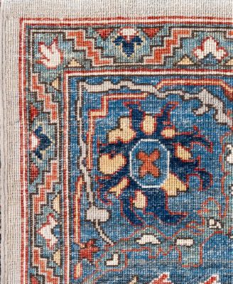 Adorn Hand Woven Rugs Serapi M0103 85 Rug Collection In Gray