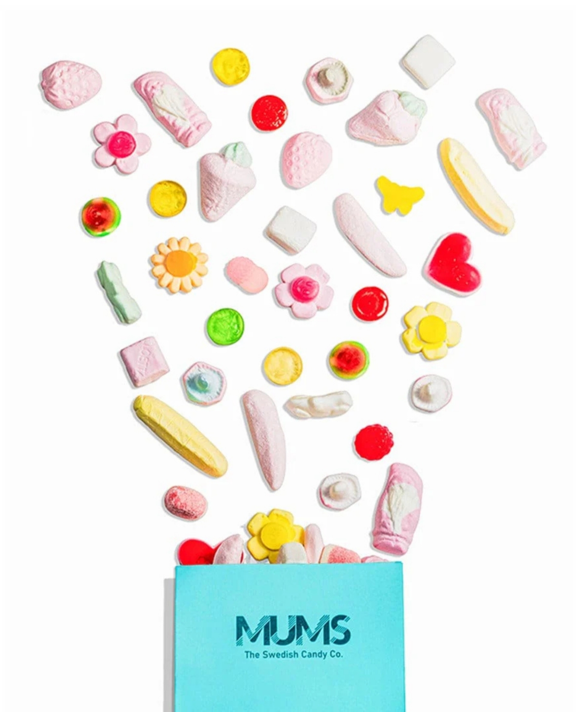 Mums Marshmallow And Jelly Swedish Candy Mix With Bubs, 16 oz In Transparent