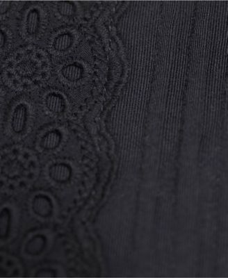 Women's 3/4 Sleeve Lightweight Jersey Embellished Top