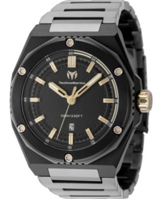 Men's TM-416088 CORAL Quartz Black Dial Watch