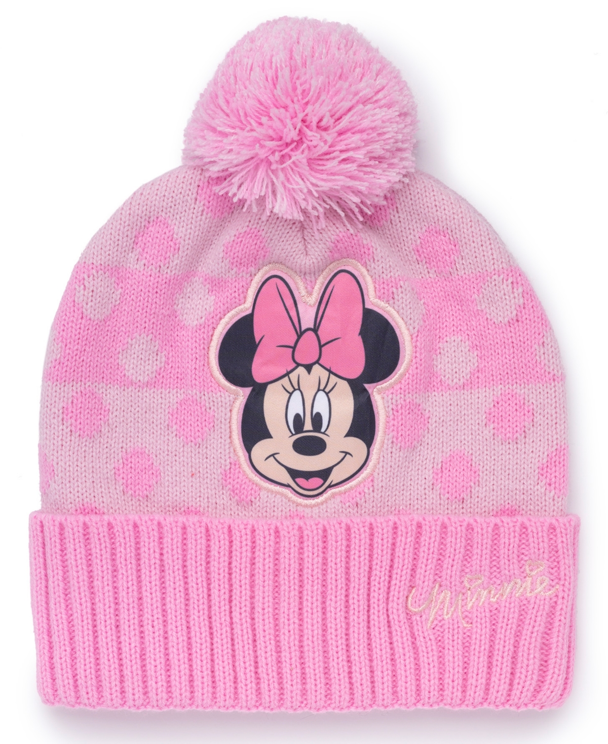 Minnie Mouse Toddler Girls 2-piece Beanie And Mitten Set In Pink