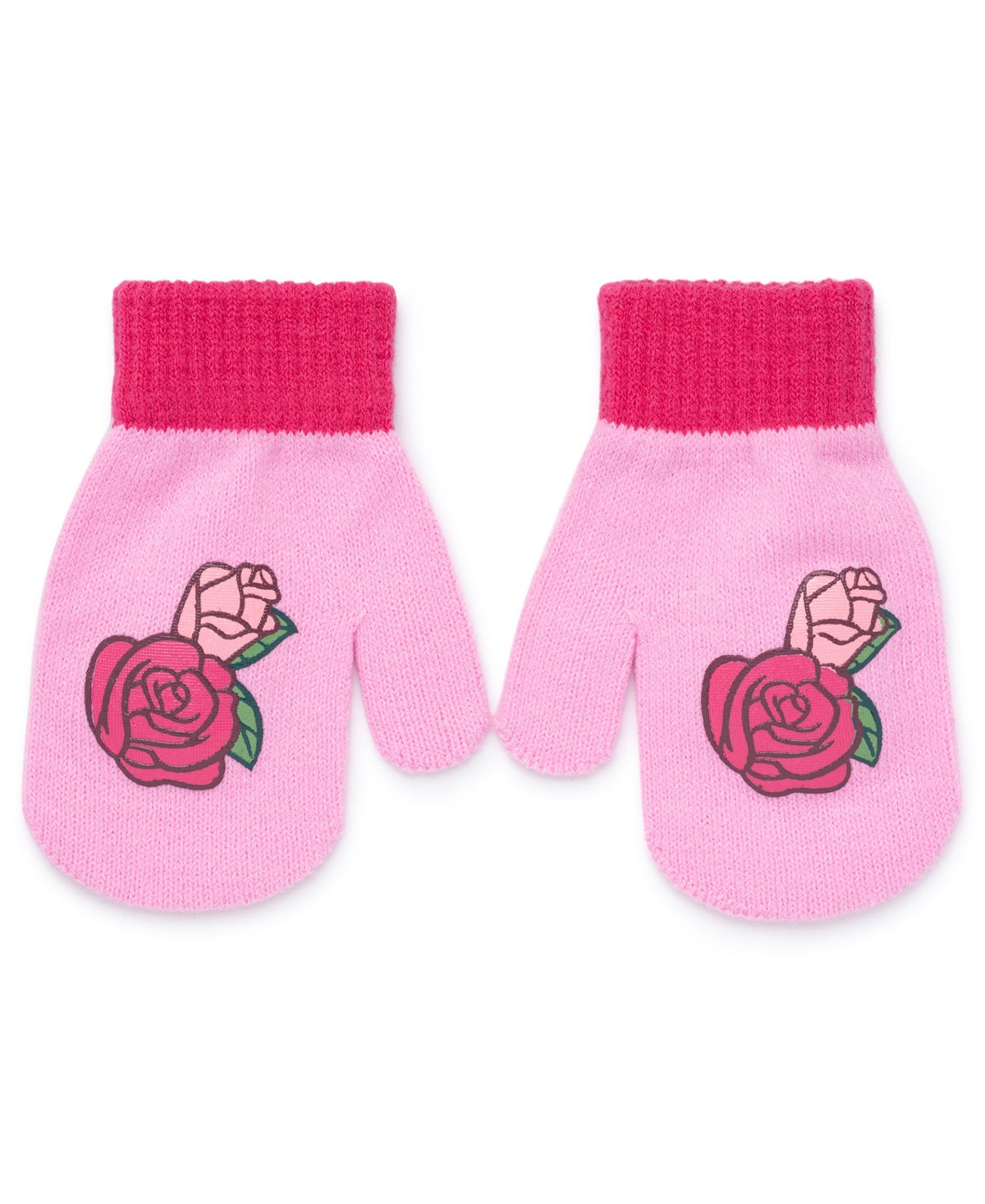 Berkshire Princess Toddler Girls 2-piece Princess Beanie And Mitten Set In Pink