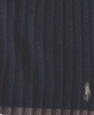 Men's Classic Ribbed Hat and Scarf Set 