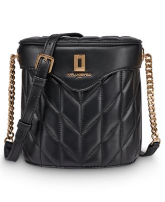 KARL LAGERFELD PARIS - Lafayette Leather Crossbody Bag