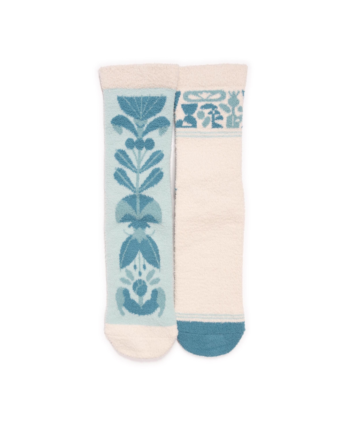 Muk Luks Women's Cozy Compression With Grippers 2 Pack