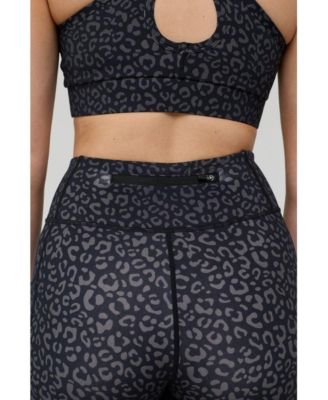 Women's Infinite High Waisted Leggings - Black Leopard