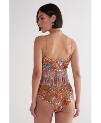 Women's Star Embellished Tassel Booty Shorts