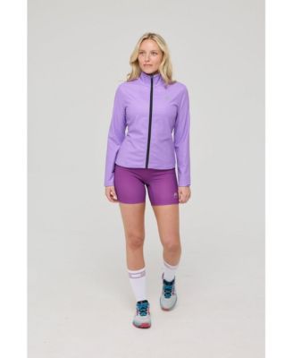 Infinite Cropped Zipped Jacket - Purple