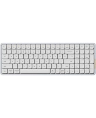 Flow100 Low Profile Mechanical Keyboard – 75% Rechargeable Wireless Keyboard, Bluetooth & Wired