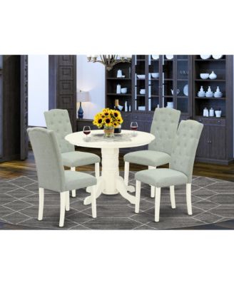 Dining Room Set Linen White, SHCE5-WHI-15