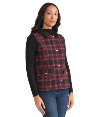 Women's Snap Front Collar Vest Jacket