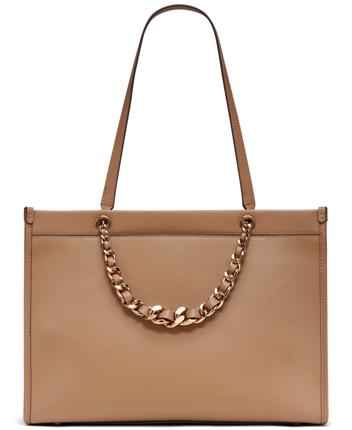 Karl Lagerfeld Savoie Large Leather Tote In Brown