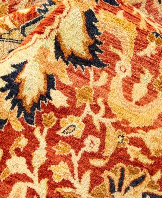 Adorn Hand Woven Rugs Mogul M1113 Rug Collection In Orange