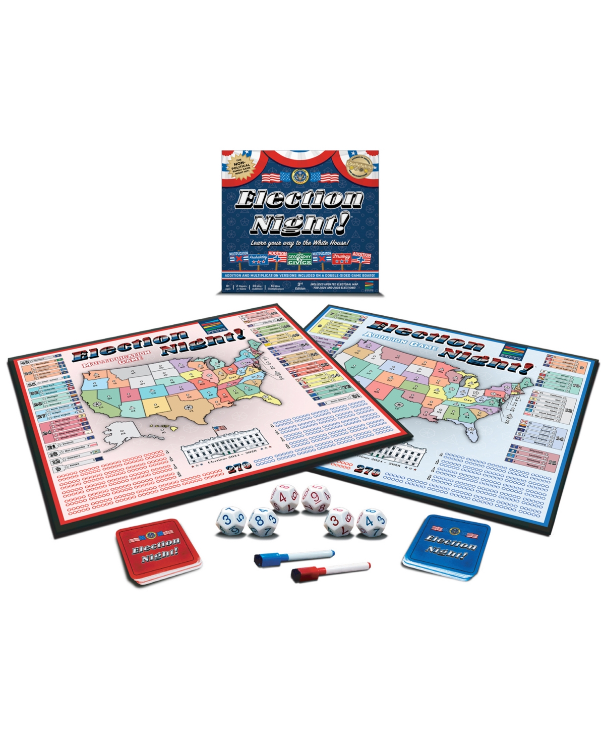 Semper Smart Games Election Night Board Game In Multi