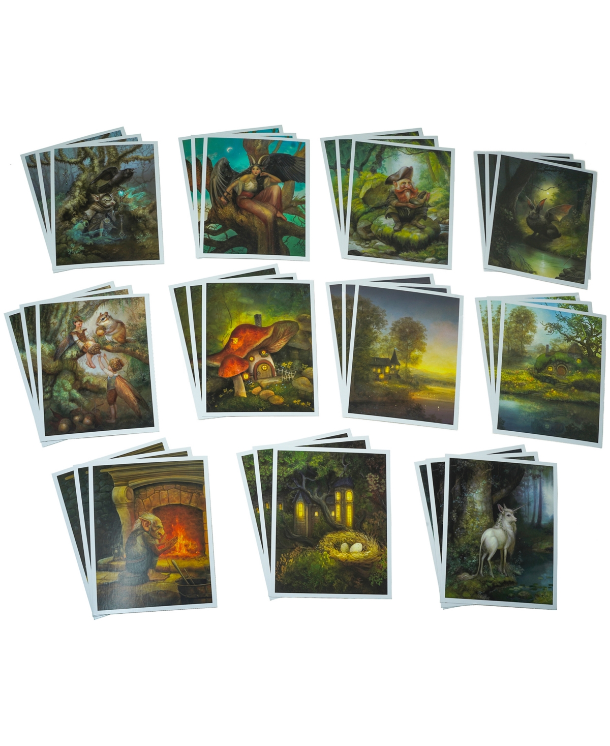 Forbidden Games The Art Of Faeries And Magical Creatures Collectible Postcards In Gift Box, 102 Pieces In Multi