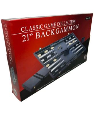 Classic Game Collection 21" Backgammon Set