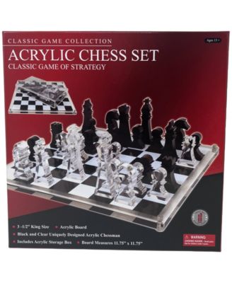 Classic Game Collection - Acrylic Chess Set