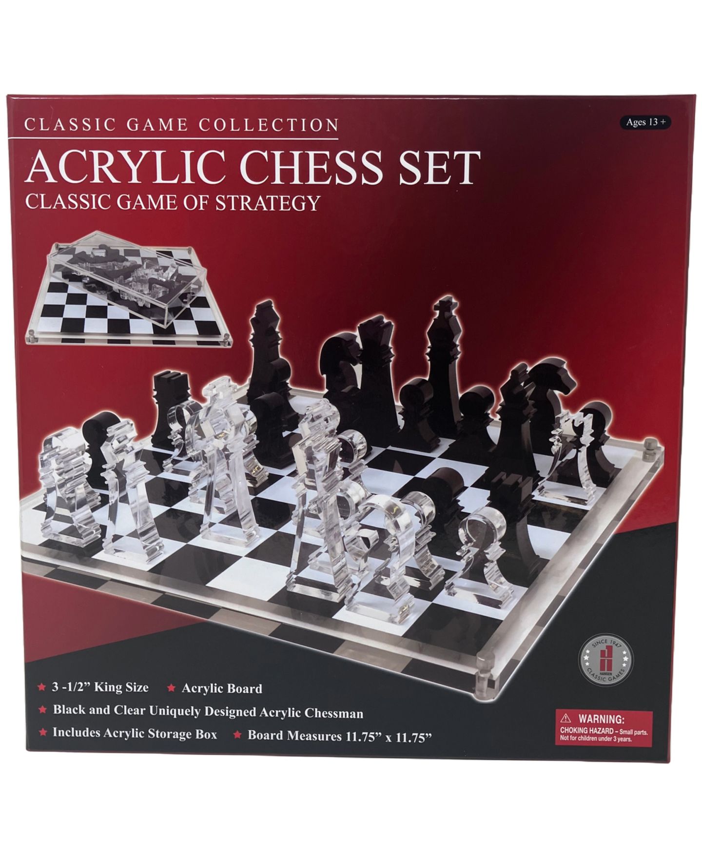 Детские игрушки John N. Hansen Co. Classic Game Collection 32-Piece Chess Set, Ages 13+ — фото 4
