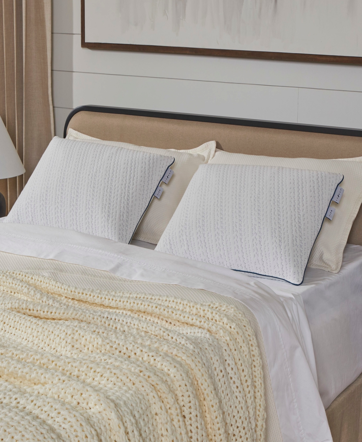 La-z-boy Foam Density Firm Pillow, Queen In White