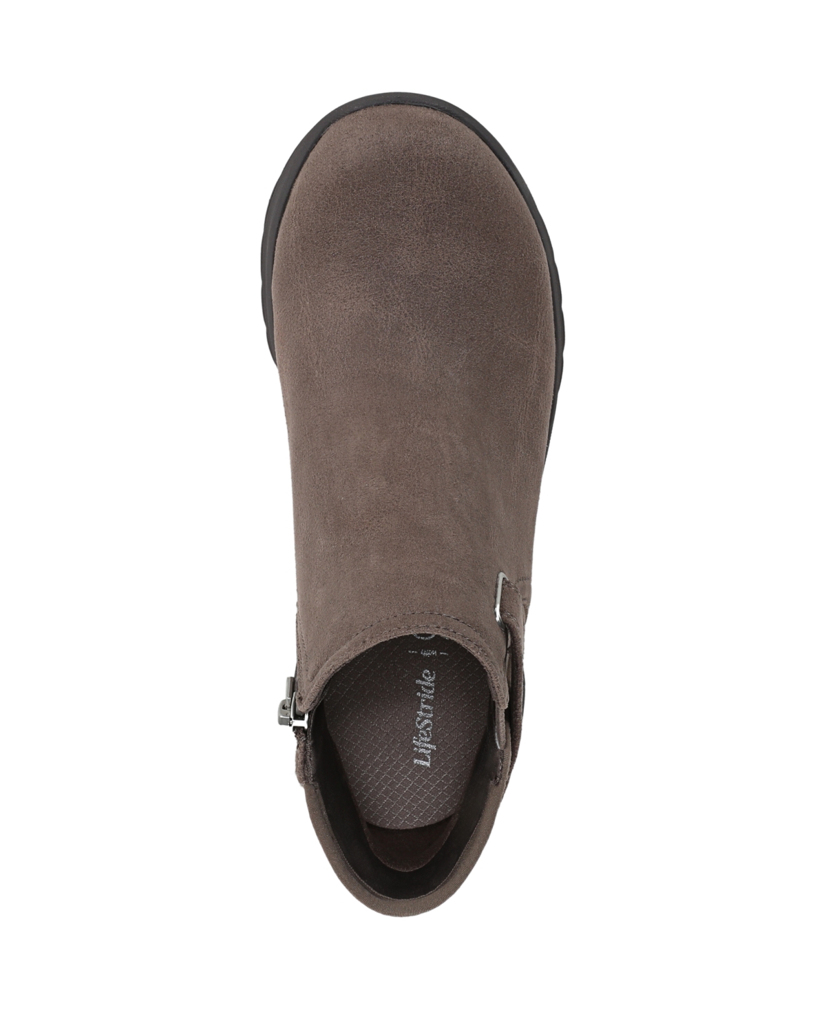 Lifestride Women's Gaze Washable Zipper Short Booties In Brown