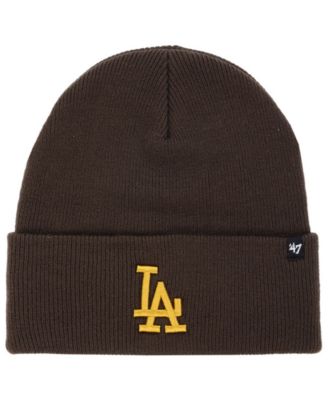Los Angeles Lakers Arched Logo Vintage Cuffed Pom Hat 
