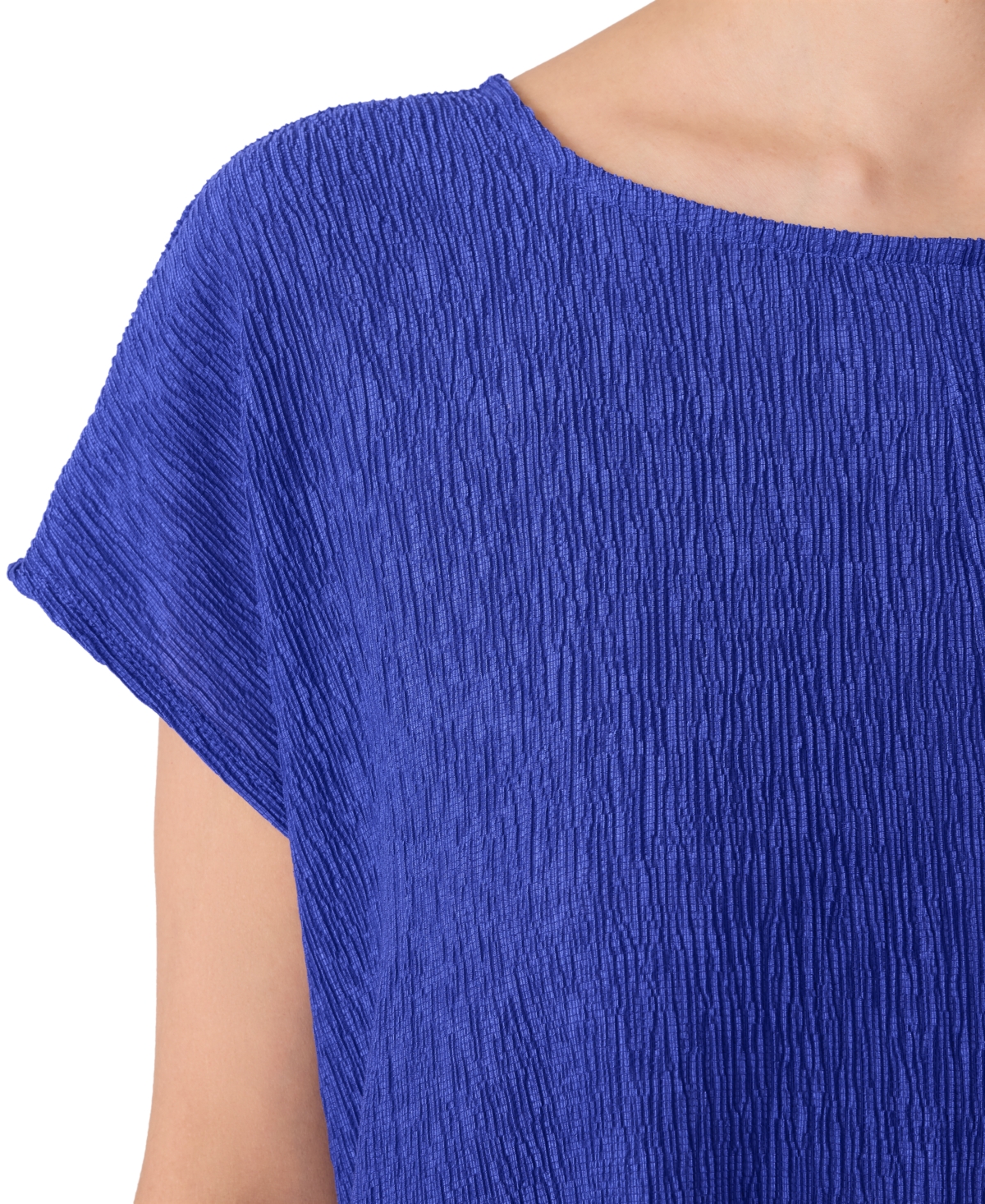 Eileen Fisher Women's Round Neck Dress In Blue