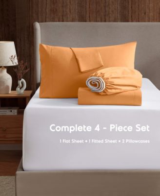 Premier Collection Deep Pocket 4 Piece Sheet Set, King