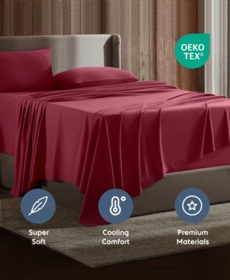 Premier Collection Deep Pocket 4 Piece Sheet Set, Full