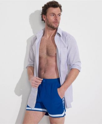 Men's 5" Quick Dry Striped Pull on Board Short