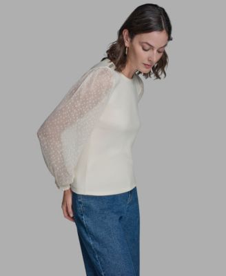 Women's High Neck Pull-On Top