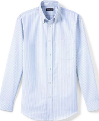 Men's Long Sleeve Striped Oxford Dress Shirt