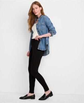 Women's High Rise Ponte Polished Leggings