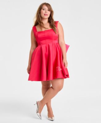 Disney | Macy's - Plus Size Bow Fit & Flare Mini Dress