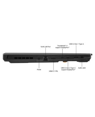 TUF Gaming F16 FX607 16" WUXGA 144Hz Gaming Laptop, Intel Core 5 210H 2.2GHz, 8GB RAM, 512GB SSD, NVIDIA GeForce RTX 4050 6GB, Windows 11 Home,