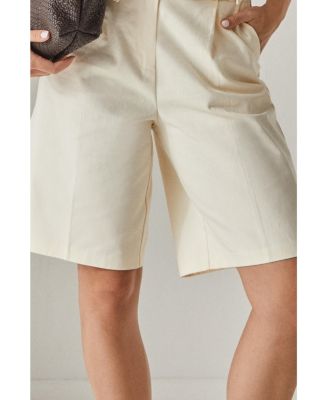 Women's Longline Cotton Twill Buckle Jort Shorts