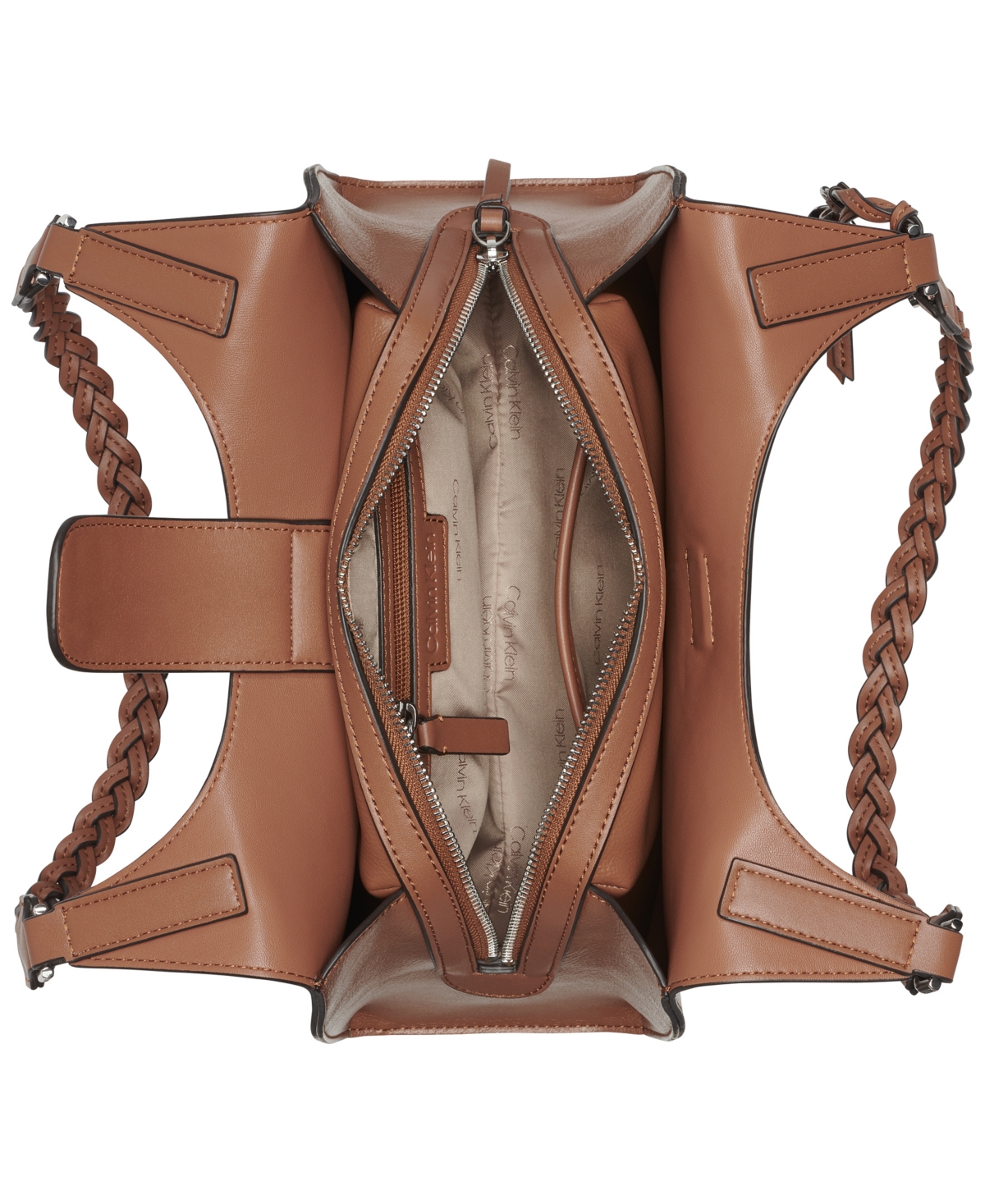 Calvin Klein Women's Shelly Mini Satchel Bag In Brown