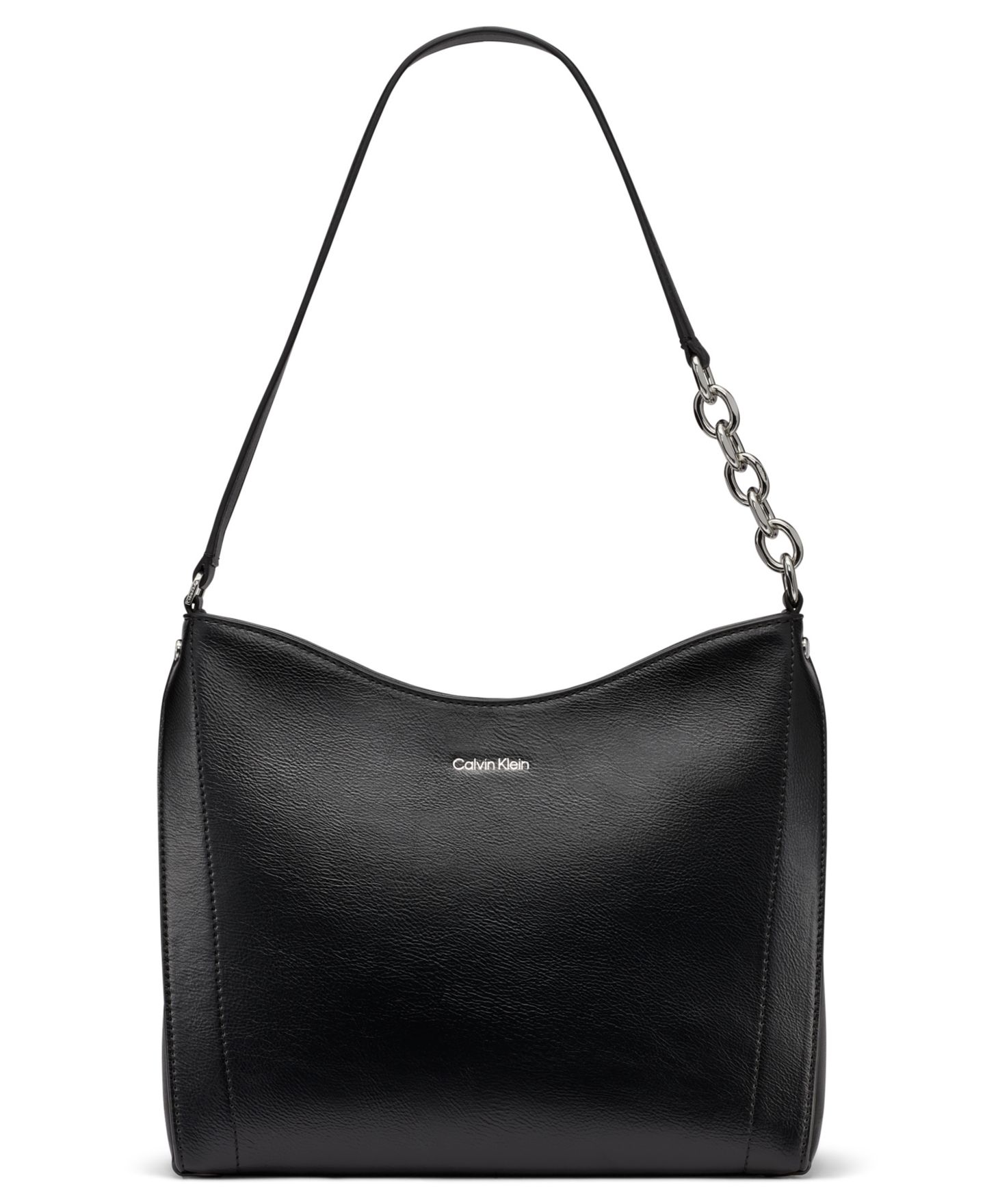 Женская сумка Calvin Klein Nova Top Zipper Chain Shoulder, цвет: Чёрный — фото 1